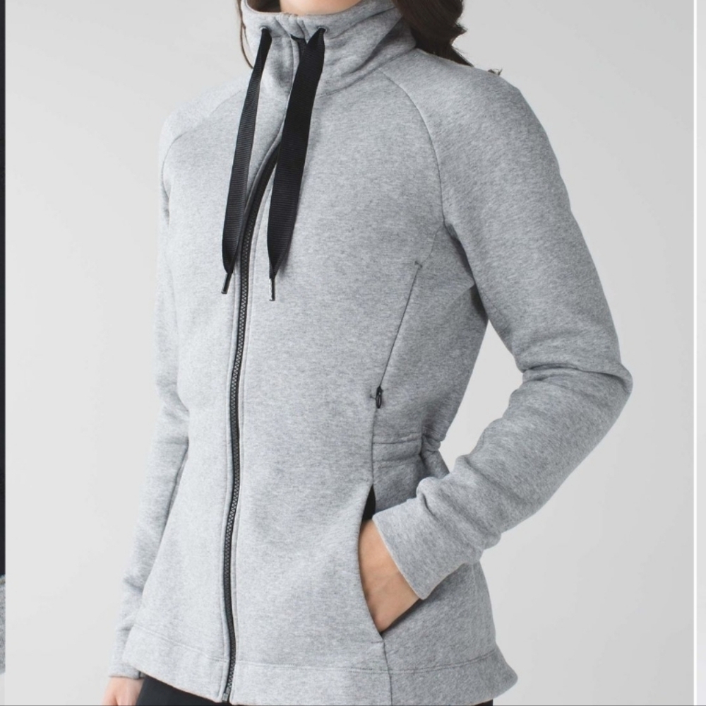 Lululemon Women's &go Take Off Fleece Zip Up Jacket sz 4